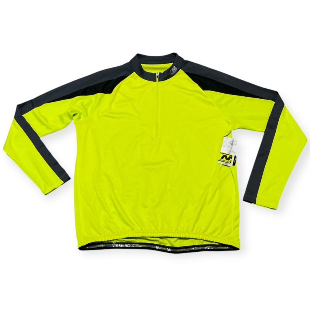 NWT Men's Nishiki Long Sleeve Cycling Jersey High Visibility Size XL